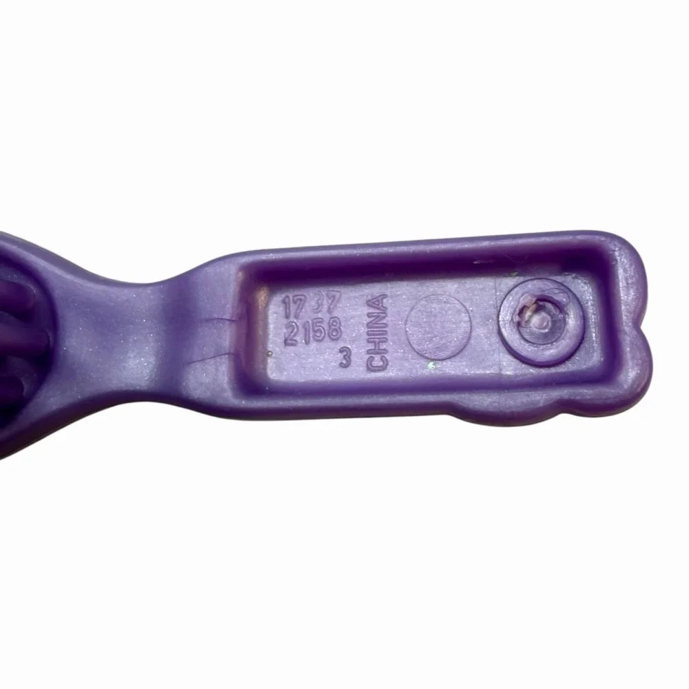 Barbie‎ Hair Brush Lot of (3) - White, Blue, Purple 1990s